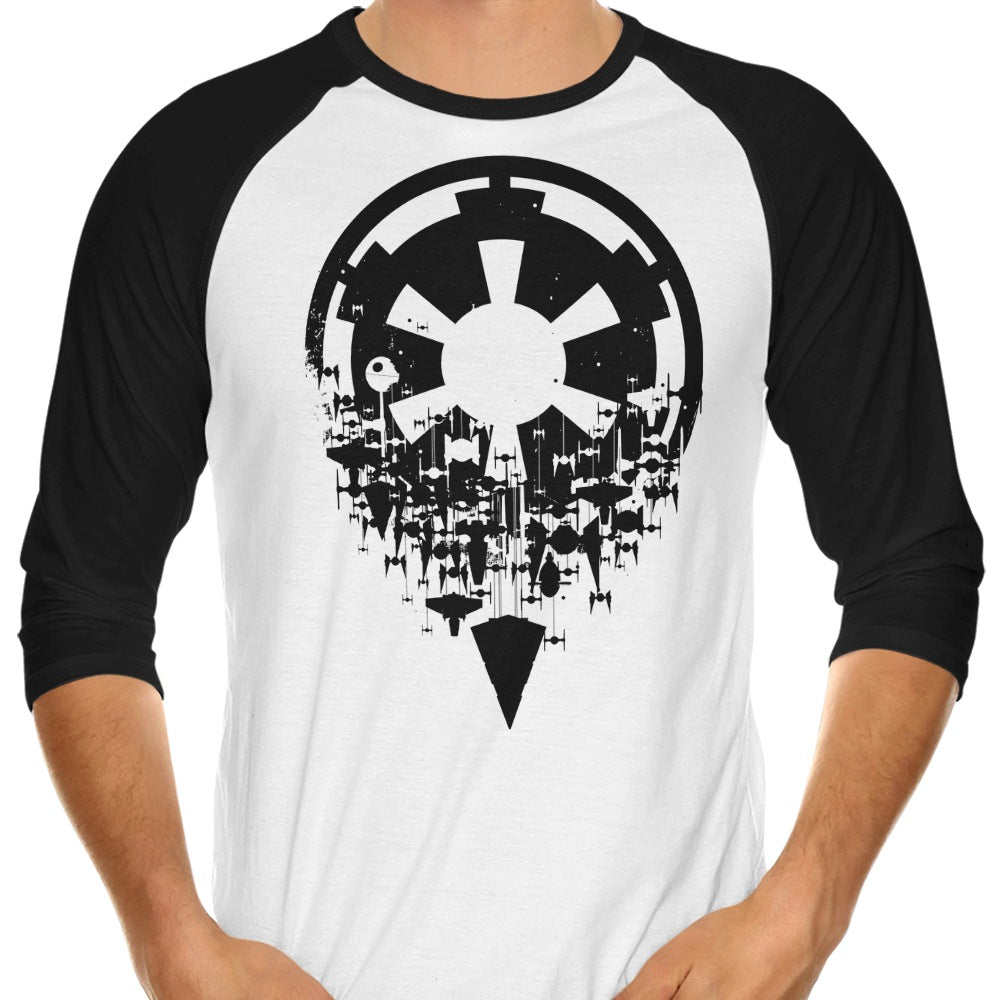 Fractured Empire (Alt) 3/4 Sleeve Raglan - Adult & Kids T-Shirts, Sweatshirts & Hoodies apparel design preview 1