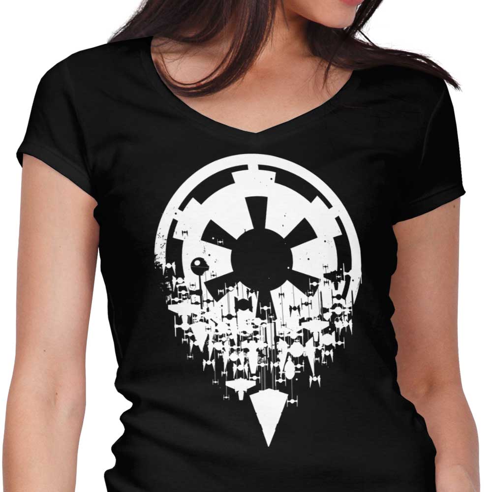 Fractured Empire Women's V-Neck - Adult & Kids T-Shirts, Sweatshirts & Hoodies apparel design preview 1