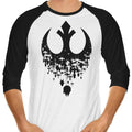 Fractured Rebellion (Alt) 3/4 Sleeve Raglan - Adult & Kids T-Shirts, Sweatshirts & Hoodies apparel design preview 1