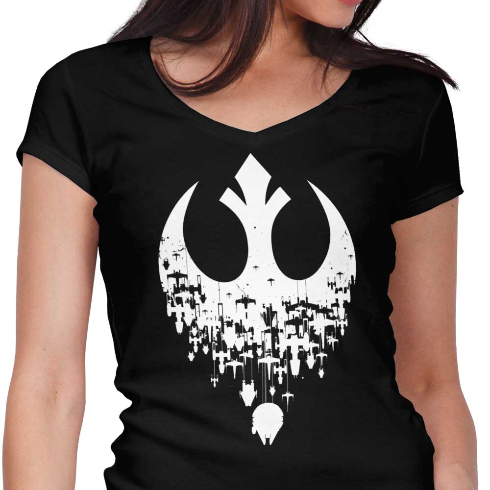 Fractured Rebellion Women's V-Neck - Adult & Kids T-Shirts, Sweatshirts & Hoodies apparel design preview 1