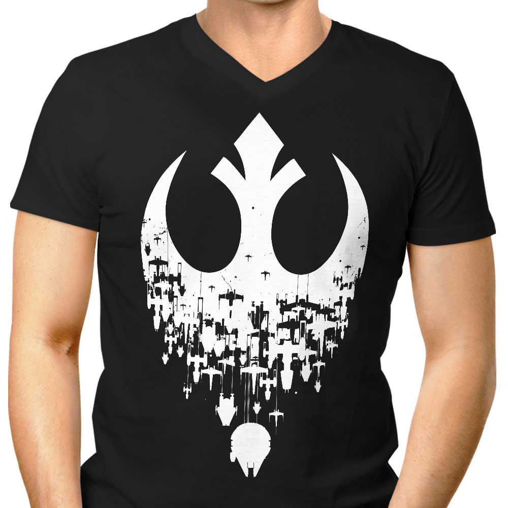 Fractured Rebellion Men's V-Neck - Adult & Kids T-Shirts, Sweatshirts & Hoodies apparel design preview 1