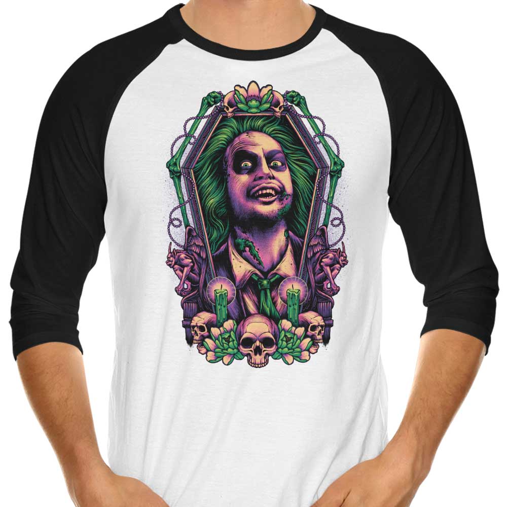 Framed Bio-Exorcist 3/4 Sleeve Raglan - Adult & Kids T-Shirts, Sweatshirts & Hoodies apparel design preview 1