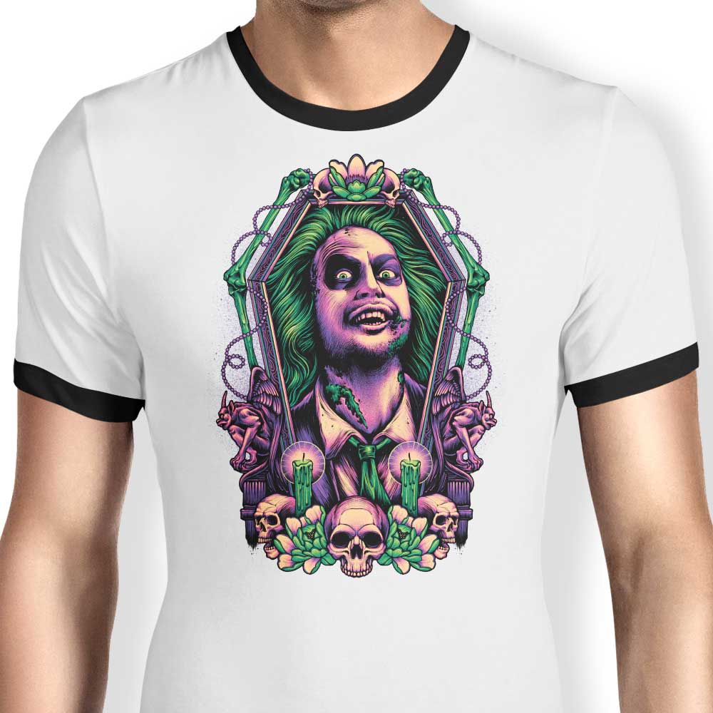Framed Bio-Exorcist Ringer - Adult & Kids T-Shirts, Sweatshirts & Hoodies apparel design preview 1