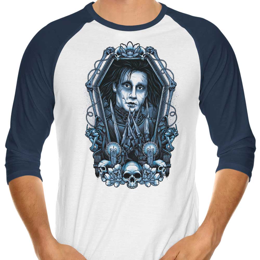 Framed Scissors 3/4 Sleeve Raglan - Adult & Kids T-Shirts, Sweatshirts & Hoodies apparel design preview 1