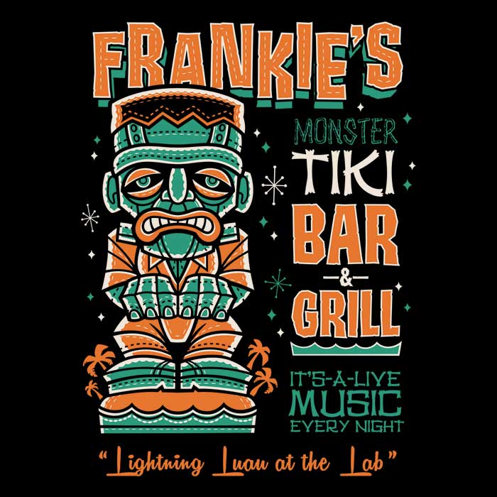 Frankie Tiki Men's Apparel - Adult & Kids T-Shirts, Sweatshirts & Hoodies apparel design preview 2