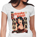 Freaky Comics Women's V-Neck - Adult & Kids T-Shirts, Sweatshirts & Hoodies apparel design preview 1