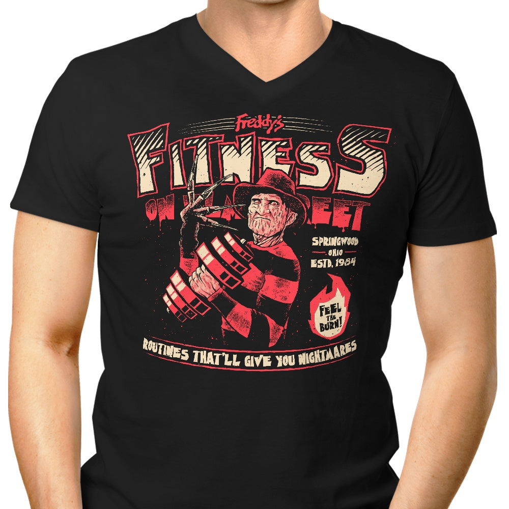 Freddy's Fitness Men's V-Neck - Adult & Kids T-Shirts, Sweatshirts & Hoodies apparel design preview 1