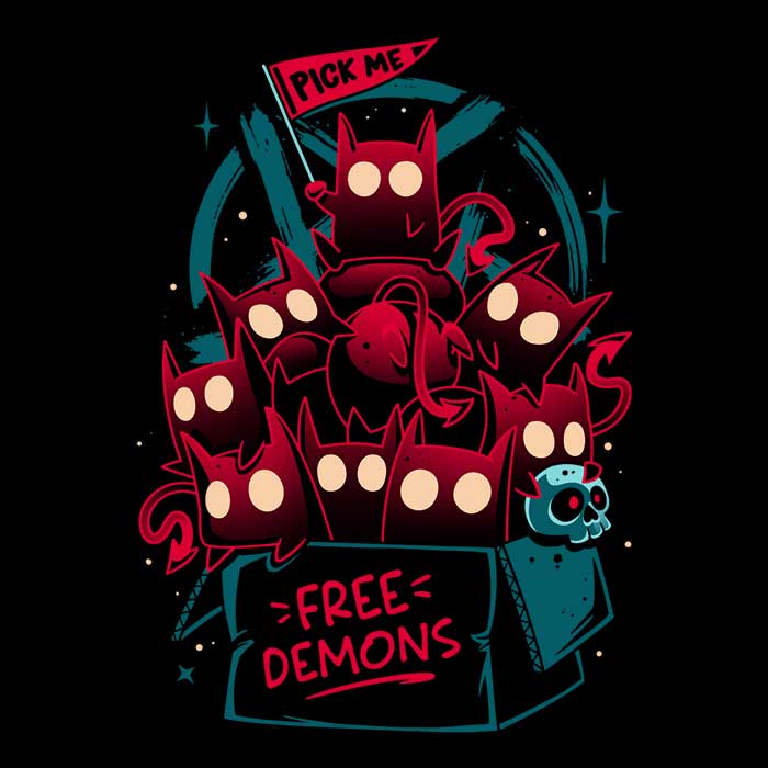 Free Demons Coasters - Adult & Kids T-Shirts, Sweatshirts & Hoodies apparel design preview 1
