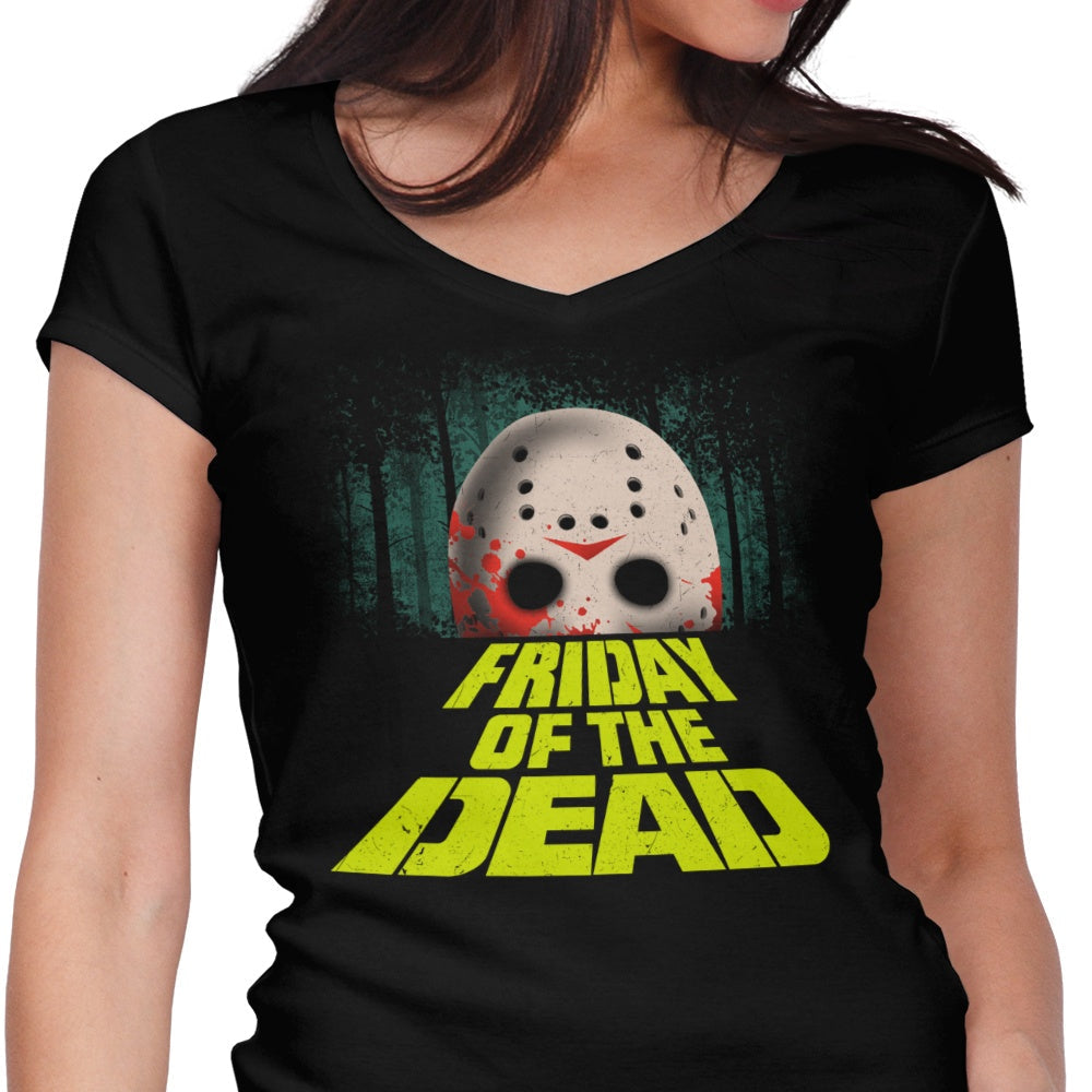 Friday of the Dead Women's V-Neck - Adult & Kids T-Shirts, Sweatshirts & Hoodies apparel design preview 1