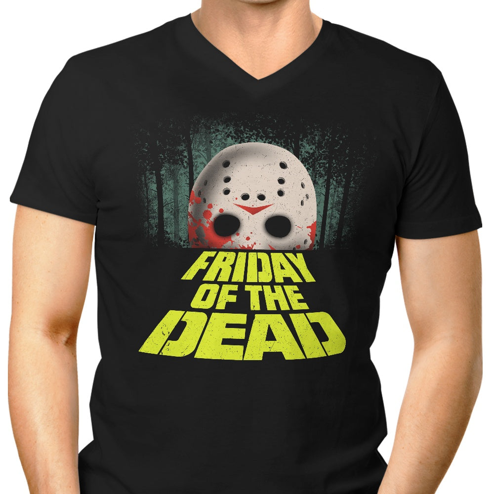 Friday of the Dead Men's V-Neck - Adult & Kids T-Shirts, Sweatshirts & Hoodies apparel design preview 1
