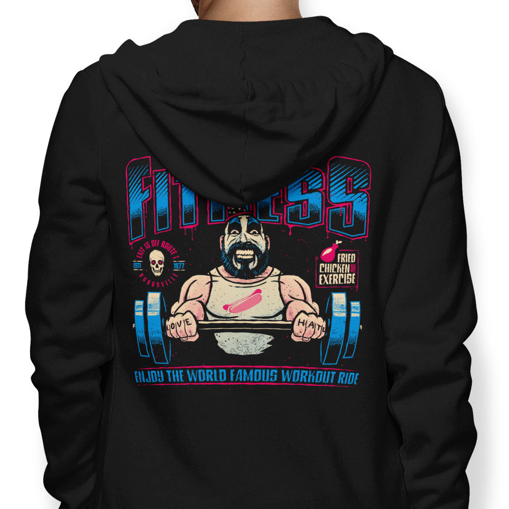 Fried Chicken and Exercise - Adult & Kids T-Shirts, Sweatshirts & Hoodies apparel design preview 1