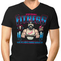 Fried Chicken and Exercise Men's V-Neck - Adult & Kids T-Shirts, Sweatshirts & Hoodies apparel design preview 1