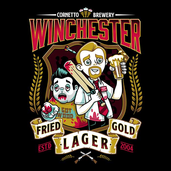 Fried Gold Lager Women's Apparel - Adult & Kids T-Shirts, Sweatshirts & Hoodies apparel design preview 2