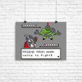Friendly Foe Poster - Adult & Kids T-Shirts, Sweatshirts & Hoodies apparel design preview 1