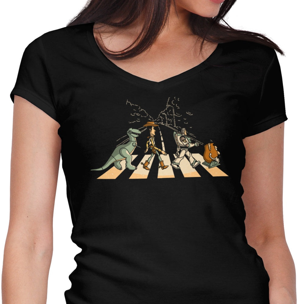 Friendship Road Women's V-Neck - Adult & Kids T-Shirts, Sweatshirts & Hoodies apparel design preview 1