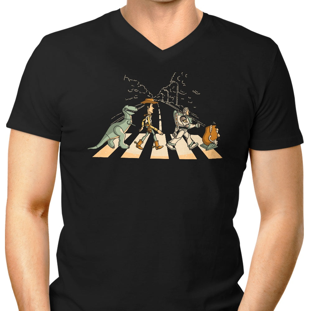 Friendship Road Men's V-Neck - Adult & Kids T-Shirts, Sweatshirts & Hoodies apparel design preview 1