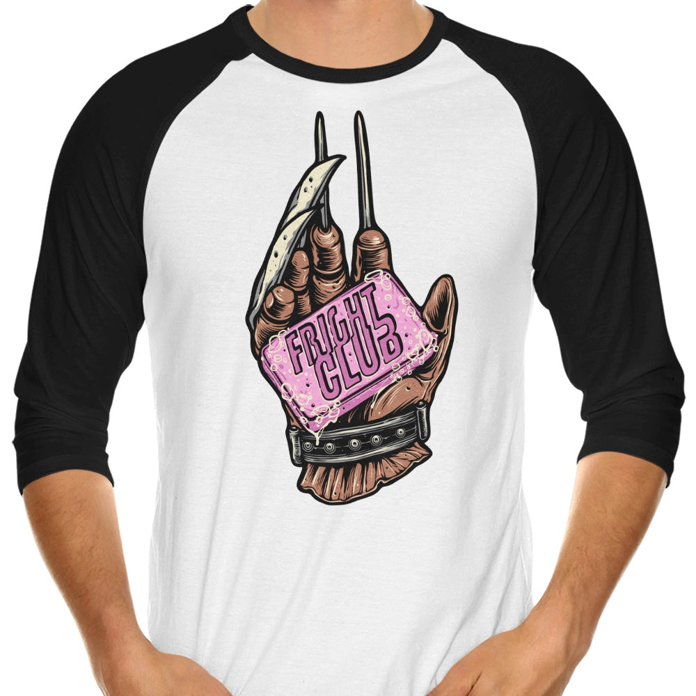 Fright Club 3/4 Sleeve Raglan - Adult & Kids T-Shirts, Sweatshirts & Hoodies apparel design preview 1