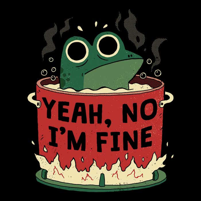 Frog is Fine Men's Apparel - Adult & Kids T-Shirts, Sweatshirts & Hoodies apparel design preview 2
