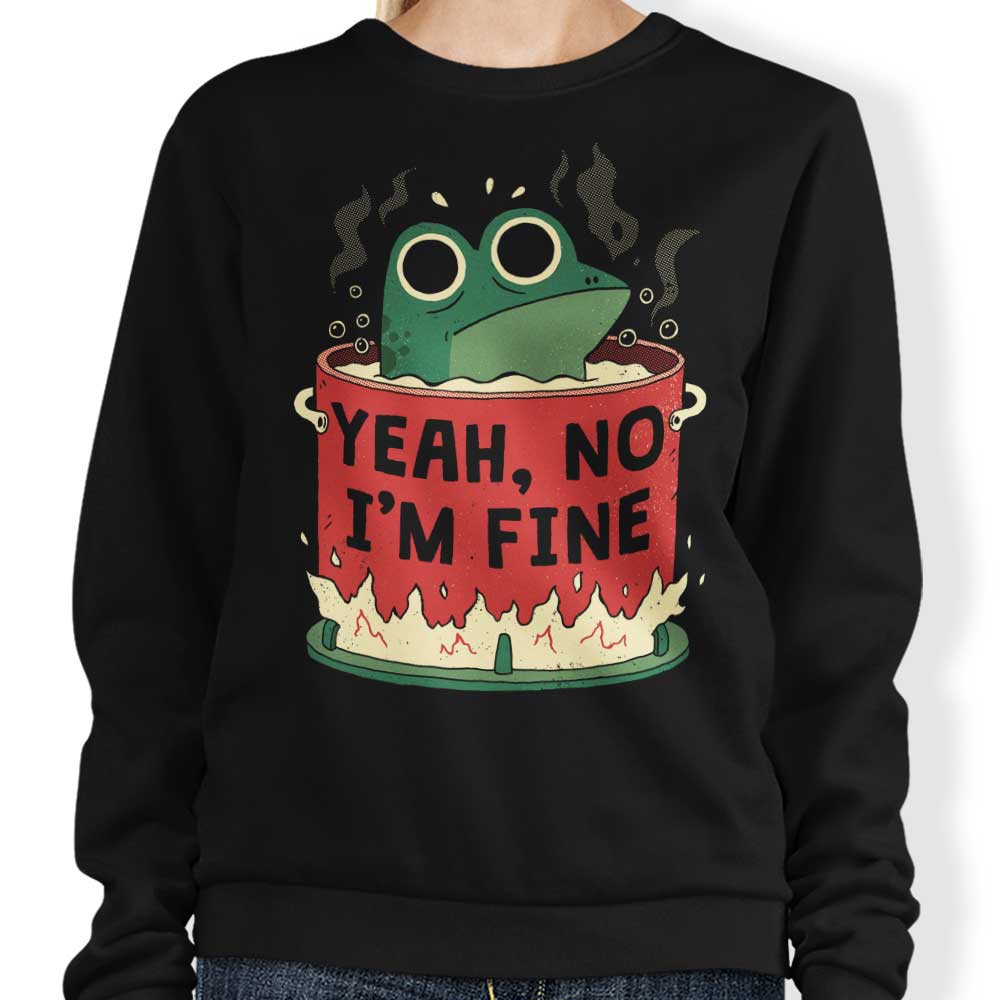 Frog is Fine - Adult & Kids T-Shirts, Sweatshirts & Hoodies apparel design preview 1