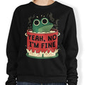 Frog is Fine - Adult & Kids T-Shirts, Sweatshirts & Hoodies apparel design preview 1