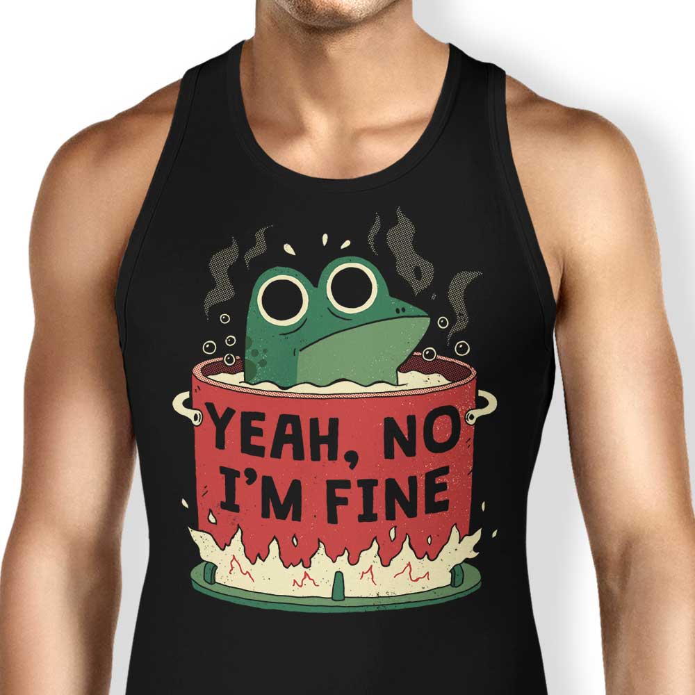 Frog is Fine Tank Top - Adult & Kids T-Shirts, Sweatshirts & Hoodies apparel design preview 1