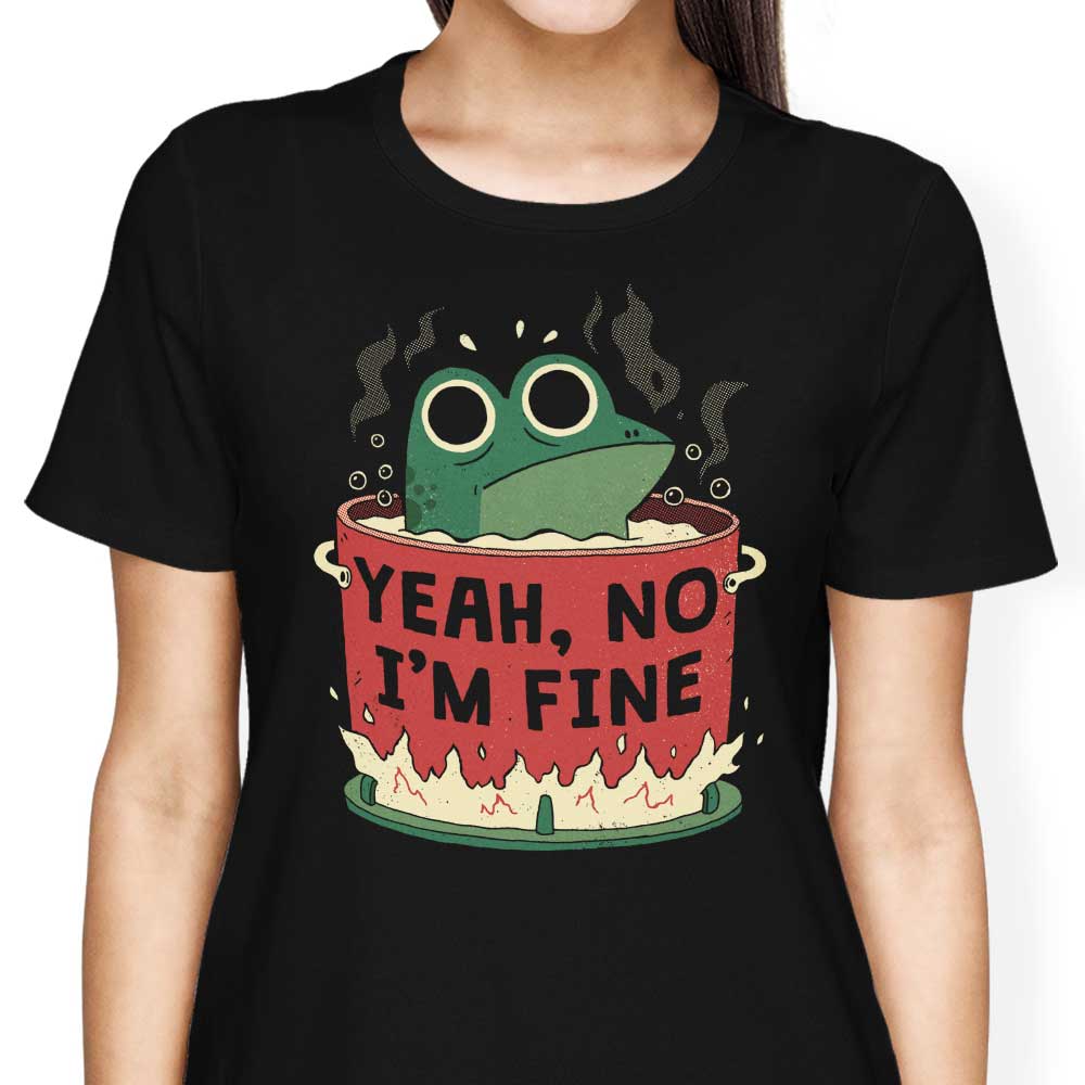 Frog is Fine Women's Apparel - Adult & Kids T-Shirts, Sweatshirts & Hoodies apparel design preview 1