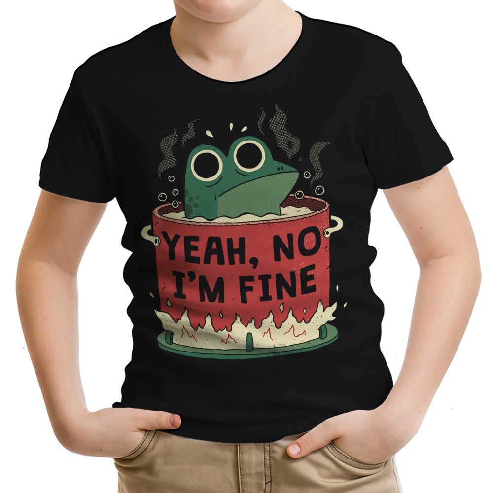 Frog is Fine Youth Apparel - Adult & Kids T-Shirts, Sweatshirts & Hoodies apparel design preview 1
