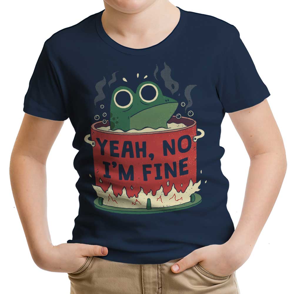Frog is Fine Youth Apparel - Adult & Kids T-Shirts, Sweatshirts & Hoodies apparel design preview 2