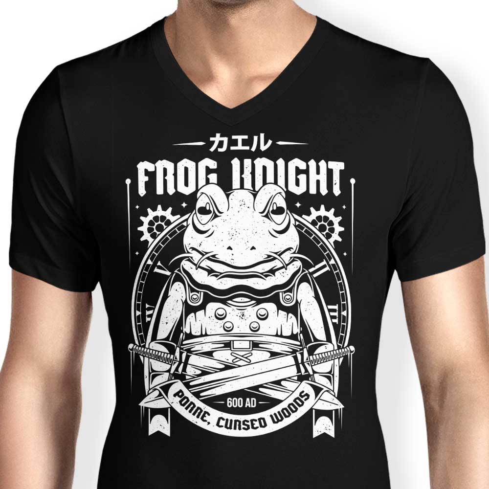 Frog Knight (Alt) Men's V-Neck - Adult & Kids T-Shirts, Sweatshirts & Hoodies apparel design preview 2