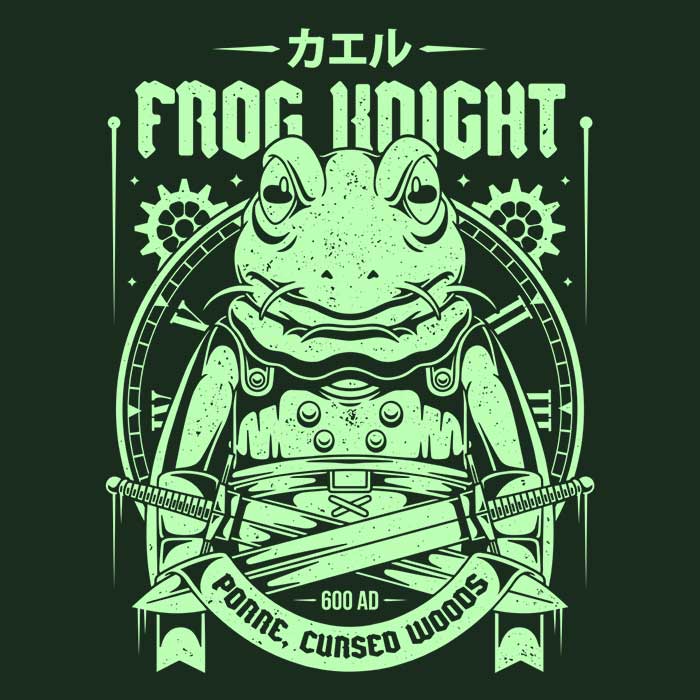Frog Knight Men's Apparel - Adult & Kids T-Shirts, Sweatshirts & Hoodies apparel design preview 2