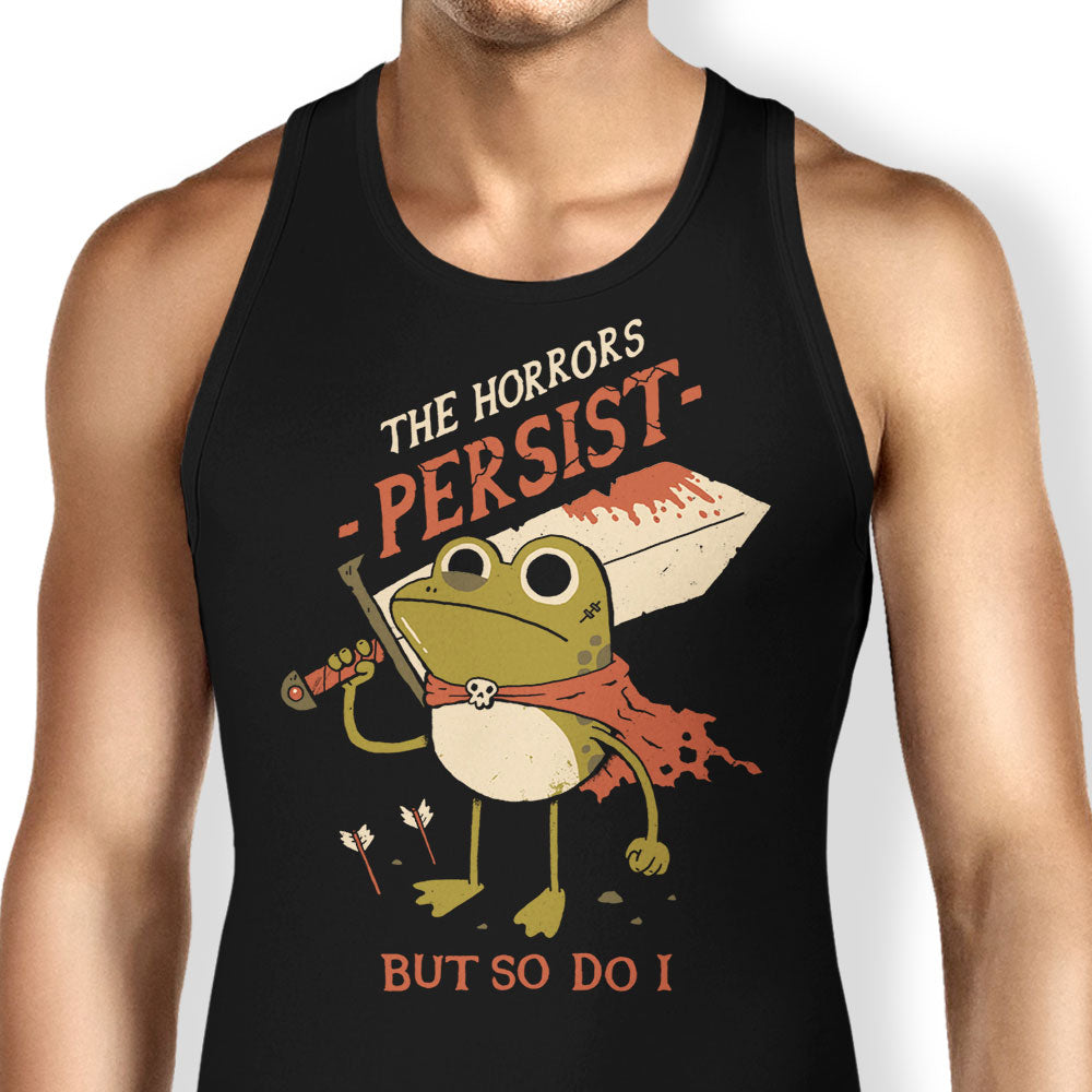 Frogs Persist Tank Top - Adult & Kids T-Shirts, Sweatshirts & Hoodies apparel design preview 1