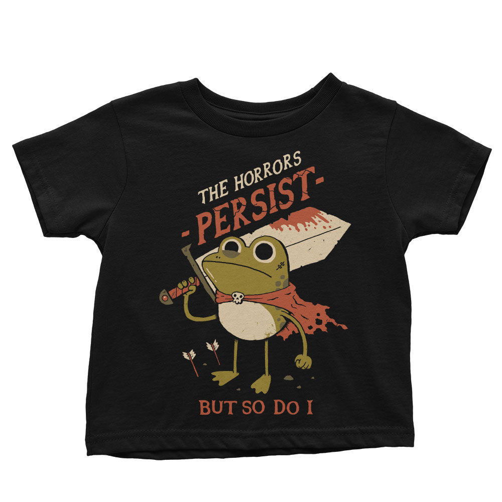Frogs Persist Youth Apparel - Adult & Kids T-Shirts, Sweatshirts & Hoodies apparel design preview 1