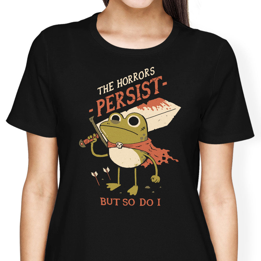 Frogs Persist Women's Apparel - Adult & Kids T-Shirts, Sweatshirts & Hoodies apparel design preview 1