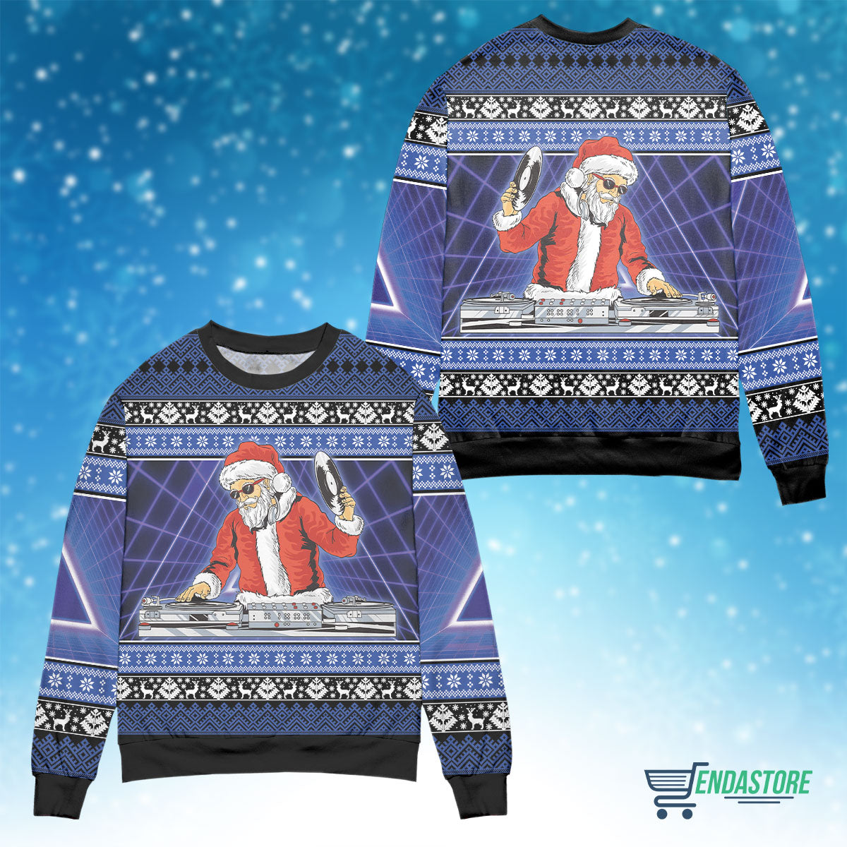 Santa Claus dance night party Christmas sweater product image 4
