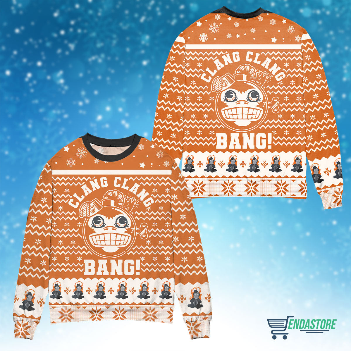 Monkey bomb call of duty Christmas sweater product image 4