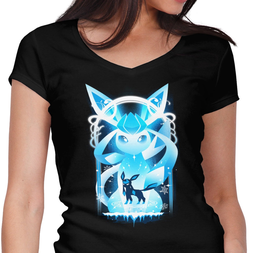 Frostwhisper Women's V-Neck - Adult & Kids T-Shirts, Sweatshirts & Hoodies apparel design preview 1