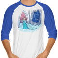 Frozen in Space and Time 3/4 Sleeve Raglan - Adult & Kids T-Shirts, Sweatshirts & Hoodies apparel design preview 1