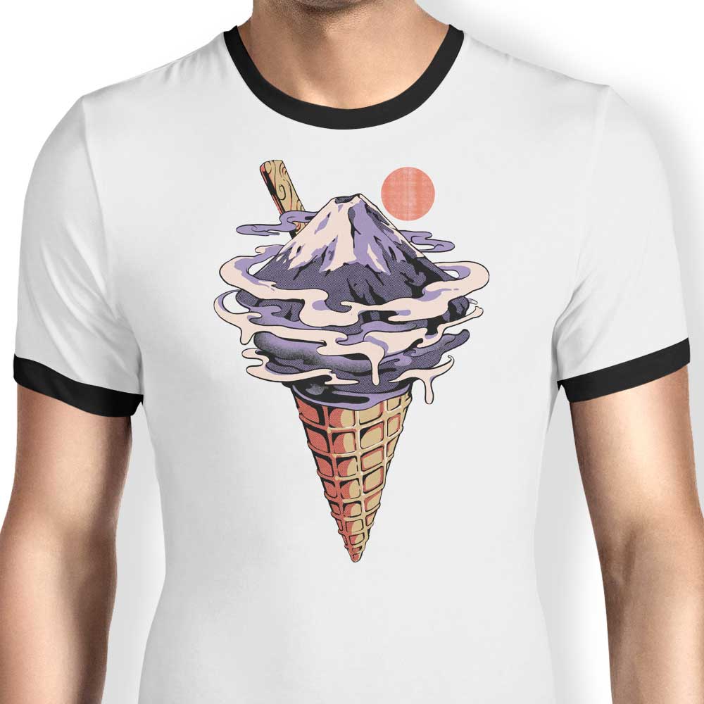 Fuji Ice Cream Ringer - Adult & Kids T-Shirts, Sweatshirts & Hoodies apparel design preview 1