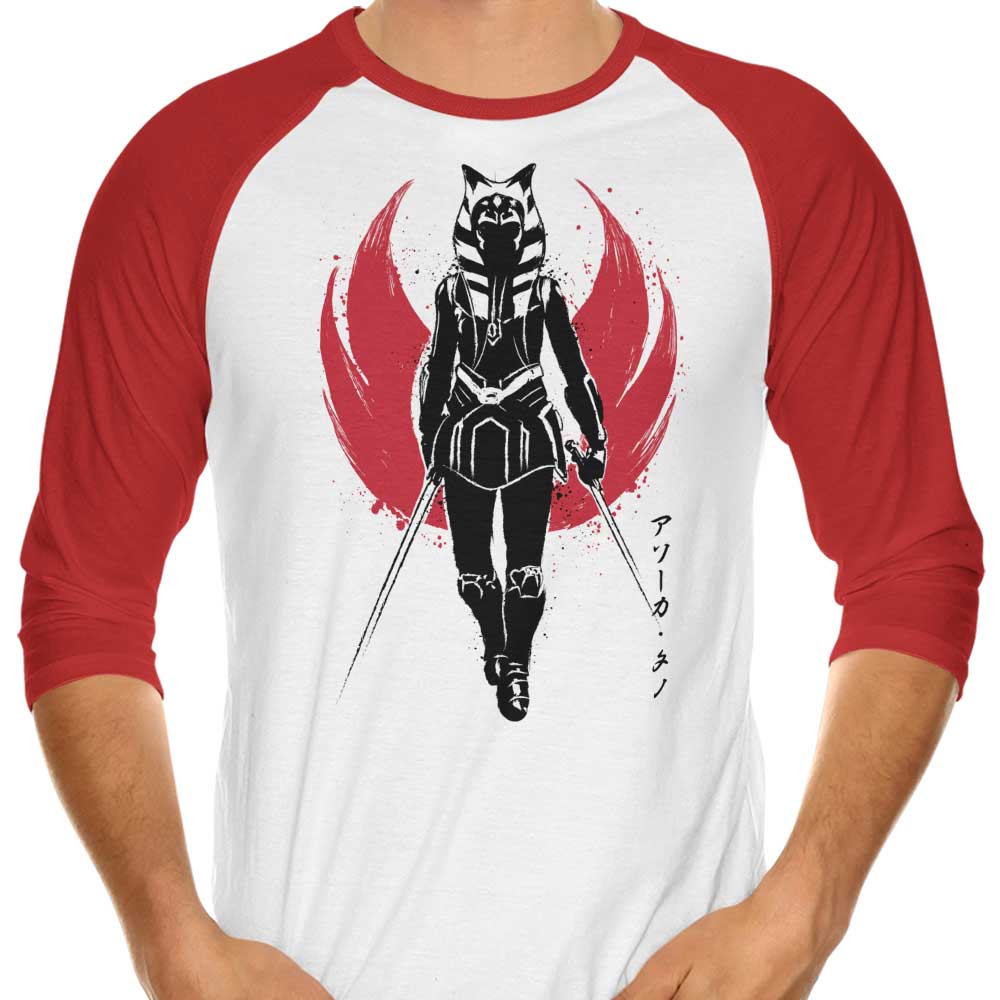 Fulcrum Sumi-e 3/4 Sleeve Raglan - Adult & Kids T-Shirts, Sweatshirts & Hoodies apparel design preview 1