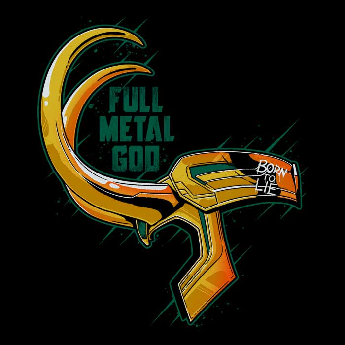 Full Metal God Coasters - Adult & Kids T-Shirts, Sweatshirts & Hoodies apparel design preview 1