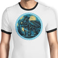 Fury of the Night Sky Ringer - Adult & Kids T-Shirts, Sweatshirts & Hoodies apparel design preview 1
