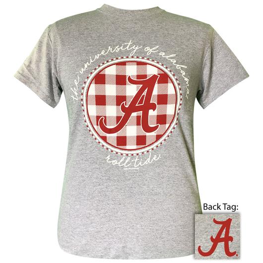 Alabama Plaid Logo Sports Grey - Adult & Kids T-Shirts, Sweatshirts & Hoodies apparel design preview 1