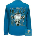 Girlie Girl Originals Heifer No Bull Sapphire - Adult & Kids T-Shirts, Sweatshirts & Hoodies apparel design preview 1