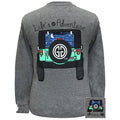 Girlie Girl Originals Preppy Life's an Adventure - Adult & Kids T-Shirts, Sweatshirts & Hoodies apparel design preview 1