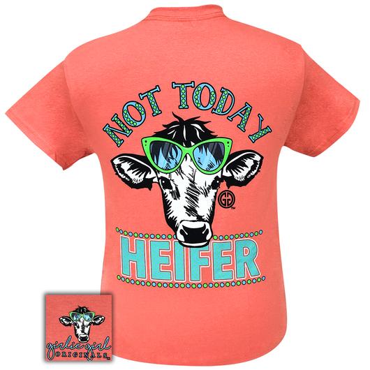 Girlie Girl Originals Preppy Not Today Heifer - Adult & Kids T-Shirts, Sweatshirts & Hoodies apparel design preview 1