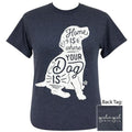 Girlie Girl Originals Preppy Home Is Where Dog - Adult & Kids T-Shirts, Sweatshirts & Hoodies apparel design preview 1