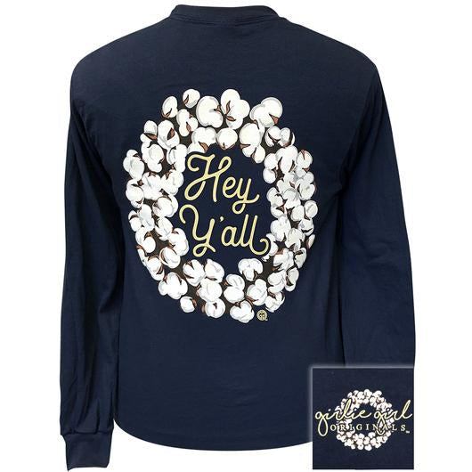 Girlie Girl Originals Preppy Hey Y'all Cotton - Adult & Kids T-Shirts, Sweatshirts & Hoodies apparel design preview 2