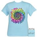 Girlie Girl Originals Preppy Tie Dye Sunflower - Adult & Kids T-Shirts, Sweatshirts & Hoodies apparel design preview 1