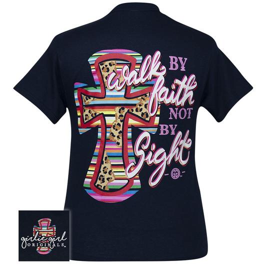 Girlie Girl Originals Preppy Walk By Faith - Adult & Kids T-Shirts, Sweatshirts & Hoodies apparel design preview 1