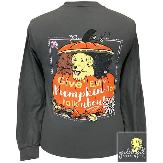 Girlie Girl Originals Puppy Dogs Pumpkin Fall - Adult & Kids T-Shirts, Sweatshirts & Hoodies apparel design preview 1